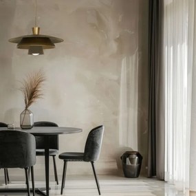 Lampadario a sospensione con filo PLATO 1xE27/15W/230V ottone/oro