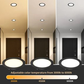 Immax NEO 07295L - Downlight LED da incasso dimmerabile, 36 W, 230 V, Wi‑Fi, Ø 23 cm, bianco