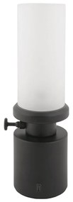 Lampada da tavolo dimmerabile a LED nera con paralume in metallo/con paralume in vetro (altezza 29,5 cm) Camp - Leitmotiv