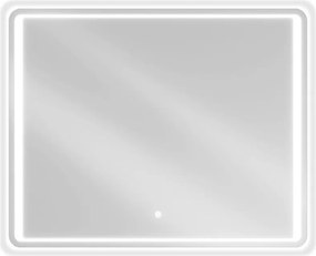 Mexen Zusa specchio da bagno retroilluminato 100 x 80 cm, LED 6000K, antiappannamento - 9808-100-080-611-00