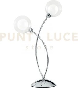 Lume blog cromo 2 luci attacco g9 28x48cm diffusore sferico doppio ...