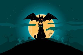 Carta da parati – Fantasmi amichevoli alla luna piena