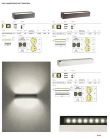 Redo 90261 - Applique da esterno AROOS LED/21W/230V 3000K IP65 marrone