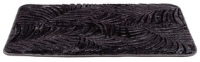 Tappeto da bagno in memory foam grigio scuro 50x80 cm Leaves - Wenko
