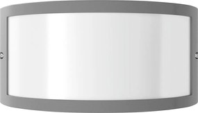 Applique Moon Design E27 Curva per Esterni IP65 - Grigia