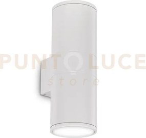 Gun applique esterno ip54 2 luci attacco e27 coffee