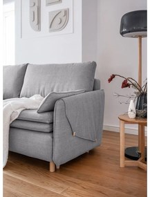 Divano letto grigio chiaro 207 cm Simon - Miuform