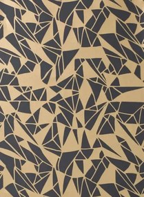 Ferm Living Carta da parati monroe - Black/ Gold