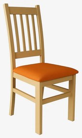 Sedia da pranzo SIMON rovere/arancione