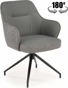 Sedia girevole K527 grigio/grigio