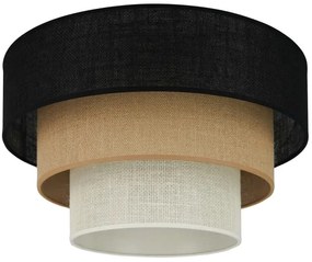Brilagi -Plafoniera ASPEN LUNETA 1xE27/15W/230V diametro 45 nero/beige/color crema