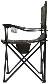 Sedia da campeggio pieghevole camouflage