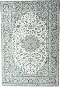 Kashan Tappeto 350x240 Beige (Iran) Annodato A Mano