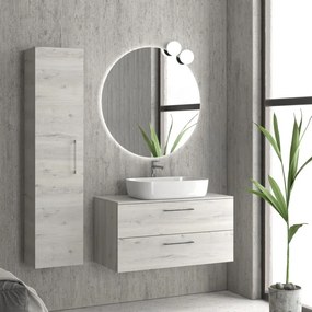 Mobile bagno sospeso da 100 cm due cassetti soft close EL-100P - KAMALU