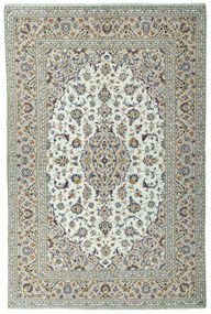 Kashan Tappeto 200x300 Beige (Iran) Annodato A Mano