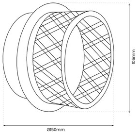 Applique a LED ELEGANCE LED/9W/230V oro