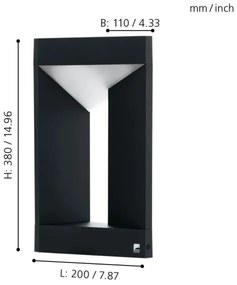 Eglo 98749 - Applique a LED da esterno NEMBRO LED/10W/230V IP54