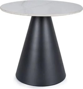 Tavolino da caffè Hill in nero/bianco - ø50/h46