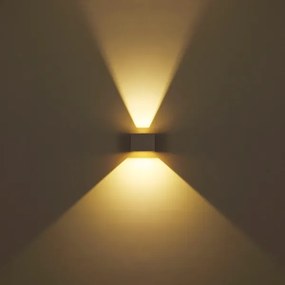 Globo 34168SA - Applique da esterno LED VERONIKA 2xLED/3W/230V IP54