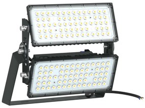 Faro Modulare LED 400W IP66, 167lm/W, No Flickering con driver Philips Colore  Bianco Naturale 4.000K, Scegli l'angolo di illuminazione 30°, Scegli le staffe dei moduli Orientabili