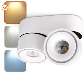 Faretto LED dimmerabile LAHTI MINI 2xLED/9W/230V 3000K CRI 90 bianco