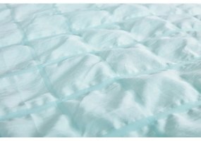 Biancheria da letto color menta in crêpe per letto singolo 140x200 cm Naomi – My House