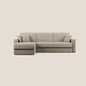 Best Divano letto angolare in tessuto impermeabile T02 beige