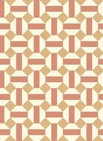 Tapete Alicatado von Cole & Son - Terracotta on Parchment
