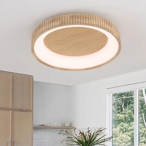 Brilagi - Plafoniera LED FALCON WOOD MODERN LED/40W/230V Ø 60 cm in legno