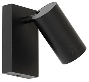 Applique moderna nera regolabile con interruttore - Jeana Luxe