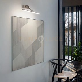 Gap460c- applique a parete in metallo nickel satinato a led 3000k 6...