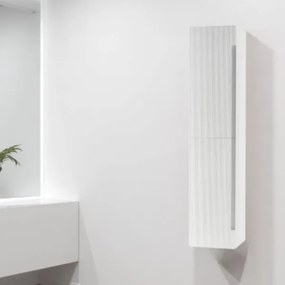 Colonna bagno reversibile h 160 cm Larice Bianco RIGHE
