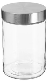 Barattolo 1,2 L in vetro tappo in acciaio inox