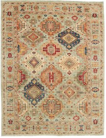 Samarkand Tappeto 220x170 Grigio (Pakistan) Annodato A Mano