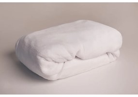 Foglio di microflanella elasticizzato bianco 180x200 cm - Jerry Fabrics