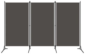 Paravento A 3 Pannelli Antracite 260x180 Cm /
