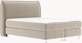 Letto boxspring in velluto fatto a mano Chermin, H4
