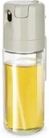 Oliera spray e versa vetro 550 ml tappo quadrato tortora