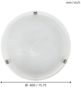 Eglo 7184 - Plafoniera SALOME 2xE27/25W/230V