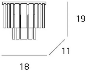MAXLIGHT W0209 - Applique MONACO 2xG9/40W/230V cromo