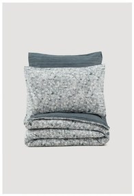 Biancheria da letto matrimoniale bianca e grigia in cotone Renforcé 260x220 cm Molly - Mijolnir