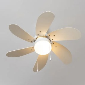 ZEVENTI - Ventilatore da soffitto FAMARA 1xE14/60W/230V bianco