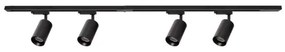 Faretto per sistema a binario PIPE 4xGU10/10W/230V nero