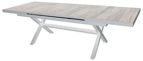 GRES - tavolo da giardino allungabile in alluminio e gres