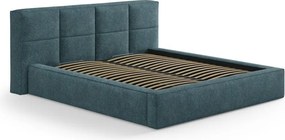 Testiera blu imbottita 229x100 cm Darren – Micadoni