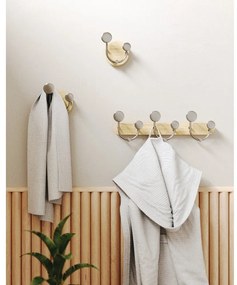 Appendiabiti da parete in alluminio bianco naturale Melody - Umbra