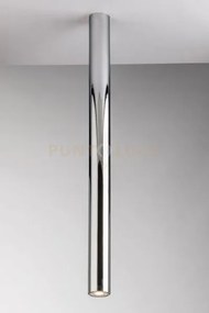 Plafoniera-faretto fluke tonda cromo 1 luce attacco gu10 5,5x5,5x75cm