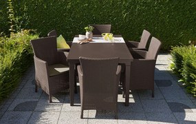 Poltrona da Giardino 62x60x89 cm in Resina Keter Iowa Dining Chari Cappuccino...