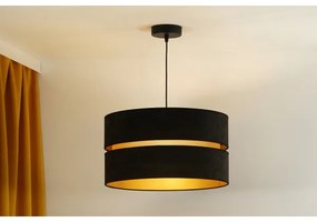 Duolla - Lampadario a sospensione con filo DUO 1xE27/15W/230V diametro 40 cm nero/oro