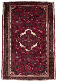 Hamedan Tappeto 100 x 150 Rosso (Iran) Annodato A Mano